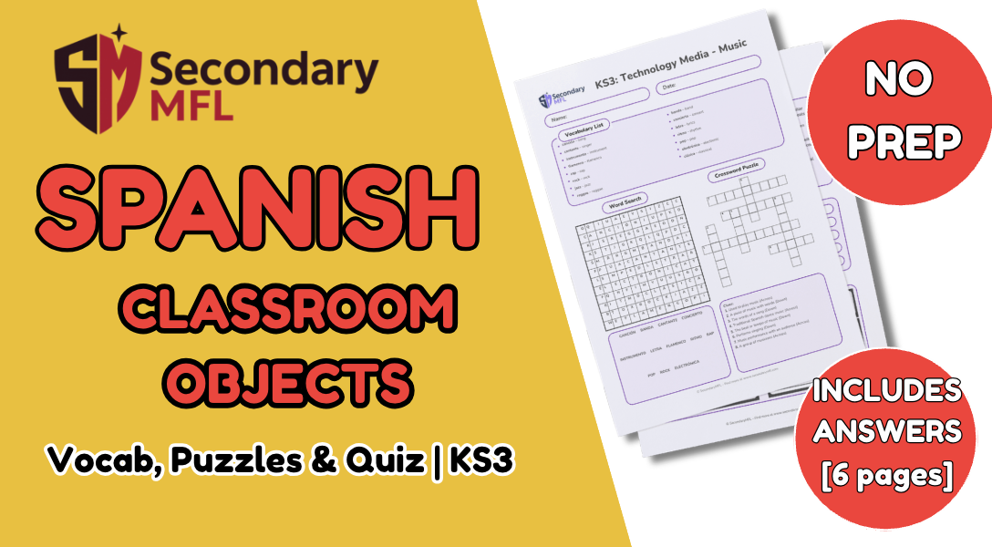 KS3 Spanish Activity Pack: Classroom Objects | SecondaryMFL